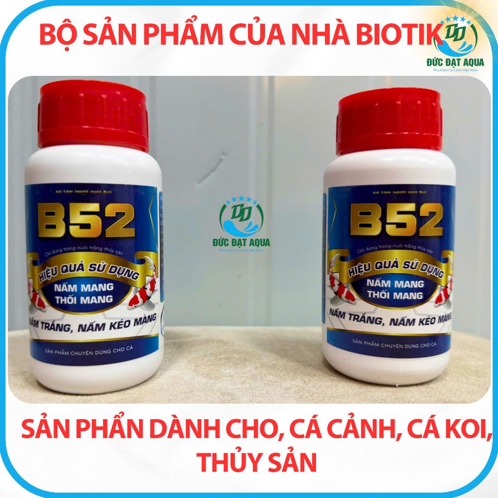 B52, nấm mang, thối đuôi, nấm trăng , dùng cho cá cảnh ,cá koi, thủy sản LỌ 250ML