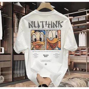 Áo Thun Nuthink Unisex Nam Nữ Áo Thun Dunk Dễ Thương Vải Cotton Mềm Mịn Thoáng Mát