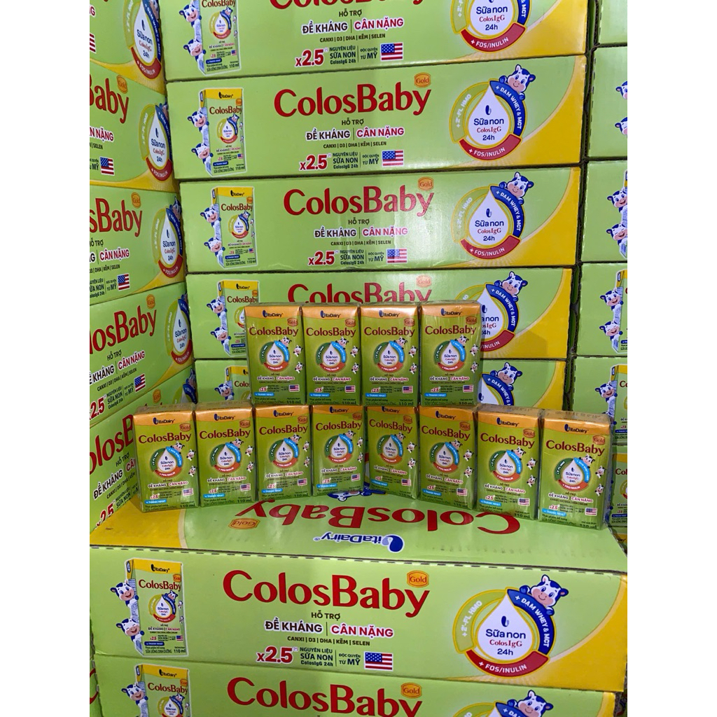 Sữa Pha Sẵn Colosbaby Gold Cải tiến 110ml mới [Thùng 48 hộp]