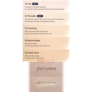[Y221b] [Hỏa Tốc] Kem Che Khuyết Điểm PERIPERA Double Longwear Concealer – Mịn Nhẹ, Giữ Màu Lâu