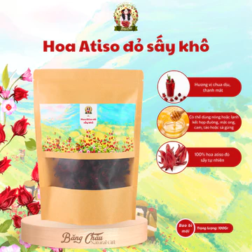 Trà atiso đỏ pha trà chua thanh màu đỏ đẹp - Trà Hibiscus - Hàng Việt Nam