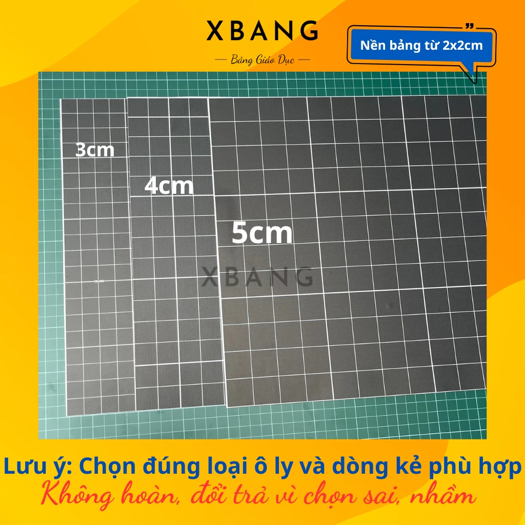 Bảng Phụ Nam Châm Kẻ Ô Ly Lớn – Đính Lên Bảng Từ, Dễ Dàng Sử Dụng | Tặng Kèm Phấn & Bút Kẹp Phấn