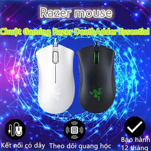 Chuột chơi game có dây Razer DeathAdder Essential chính hãng 6400DPI dành cho máy tính xách tay PC Game thủ
