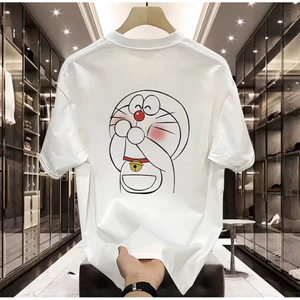 Áo Thun Dora Mèo Unisex Nam Nữ Chất Vải Cotton Thoáng Mát Dày Dặn Hình In Sắc Nét