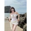 Bộ Đồ Bơi Một Mảnh Ôm Bụng, jum hai dây phối bèo kết nơ tôn dáng siêu xinh,HAN.T SHOP ( Tùy Chiều cao )