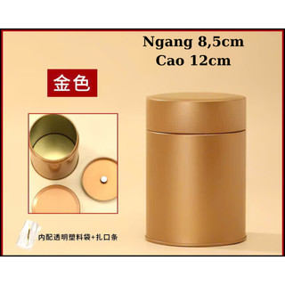 Lọ hộp Nhôm Thiếc kín Đựng Matcha, đựng Trà, đựng Caphe, đựng Thực Phẩm, đủ màu sắc