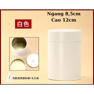Lọ hộp Nhôm Thiếc kín Đựng Matcha, đựng Trà, đựng Caphe, đựng Thực Phẩm, đủ màu sắc