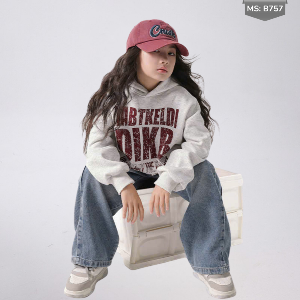 Áo Hoddie Thu Đông Cho Bé Trai, Bé Gái chất liệu Cotton nỉ bông Mềm Ấm B757 | JJ Kids Fashion