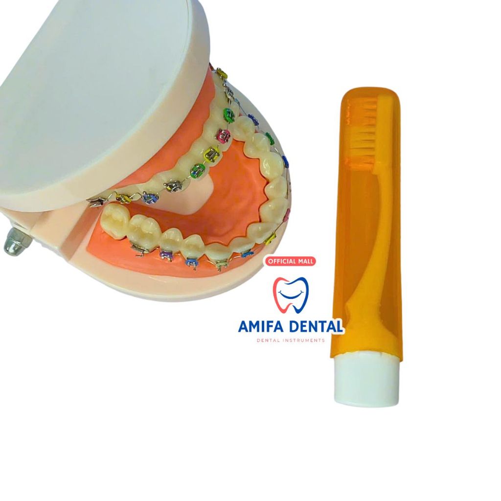 Bàn Chải Chỉnh Nha Gấp Gọn, Lông Chải Chữ V Dành Cho Răng Niềng - Tiện Lợi, Vệ Sinh, Chuẩn Nha Khoa