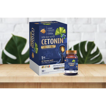[Chính Hãng] Viên Hoạt Huyết CETONIN - Giảm Đau Đầu, Hoa Mắt, Mất Ngủ & Rối Loạn Tiền Đình Hiệu Quả (Hộp 30 Viên)