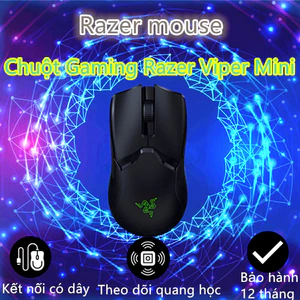 Chuột chơi game không dây Raze Snake Viper Mini PC Esports có dây sạc, đèn RGB cho máy tính xách tay