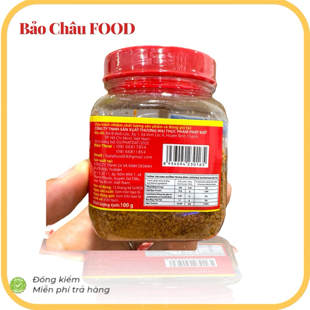 Muối Tôm Phát Đạt 100gr – Hương Vị Đậm Đà Khó Cưỡng Từ Tây Ninh!