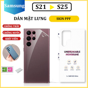 Dán mặt lưng Skin PPF cho Samsung S21+ S22 S22+ S23 S23+ S24 S24+ S22Plus S23Plus S24ultra S25ultra S22ultra S23ultra