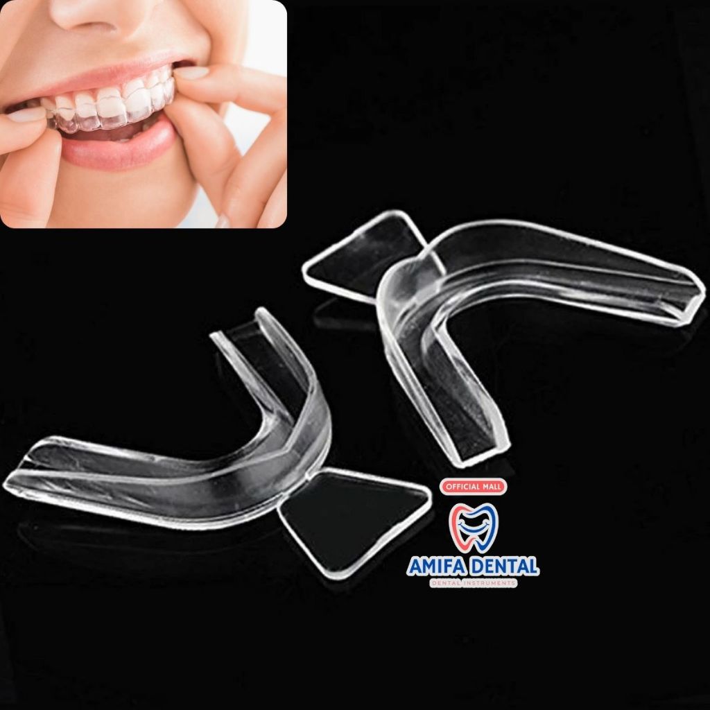 Máng Tẩy Trắng Răng Tại Nhà Cho 2 Hàm, Khay Tẩy Trắng Răng Tuỳ Chỉnh Tại Nhà, Máng Nha Khoa Dùng Với Gel Tẩy Trắng Răng
