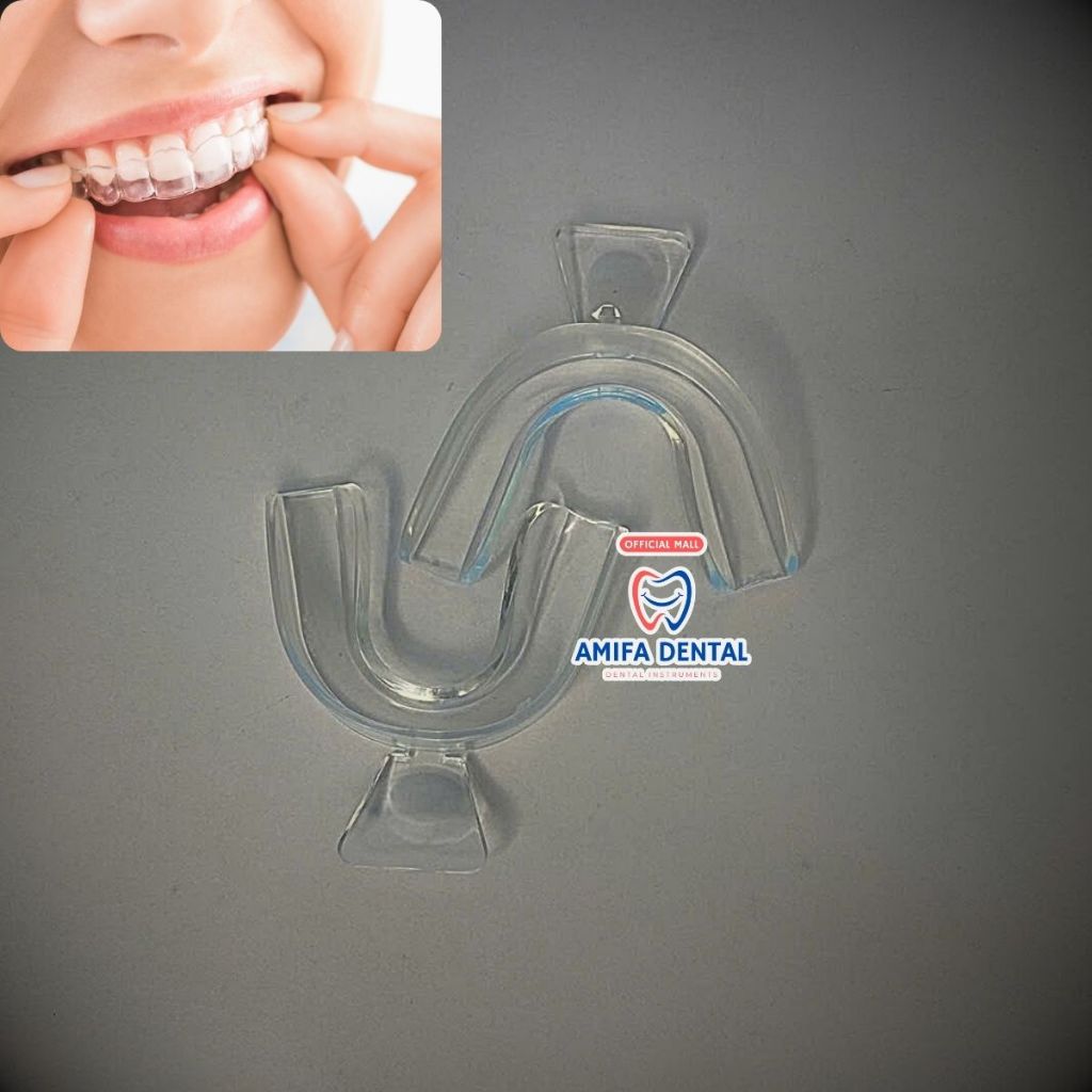 Máng Tẩy Trắng Răng Tại Nhà Cho 2 Hàm, Khay Tẩy Trắng Răng Tuỳ Chỉnh Tại Nhà, Máng Nha Khoa Dùng Với Gel Tẩy Trắng Răng