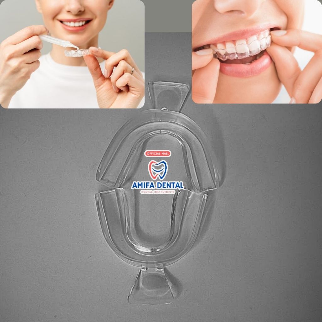 Máng Tẩy Trắng Răng Tại Nhà Cho 2 Hàm, Khay Tẩy Trắng Răng Tuỳ Chỉnh Tại Nhà, Máng Nha Khoa Dùng Với Gel Tẩy Trắng Răng