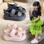 Dép Sandals Bánh Mì Bé Gái Quai Dán Chần Chỉ Trám - Sandal Đế Cao Siêu Nhẹ Phong Cách Hàn Quốc TH Kids