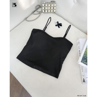 Áo bra hai dây mảnh croptop có đệm mút ngực Twentyfive TL48