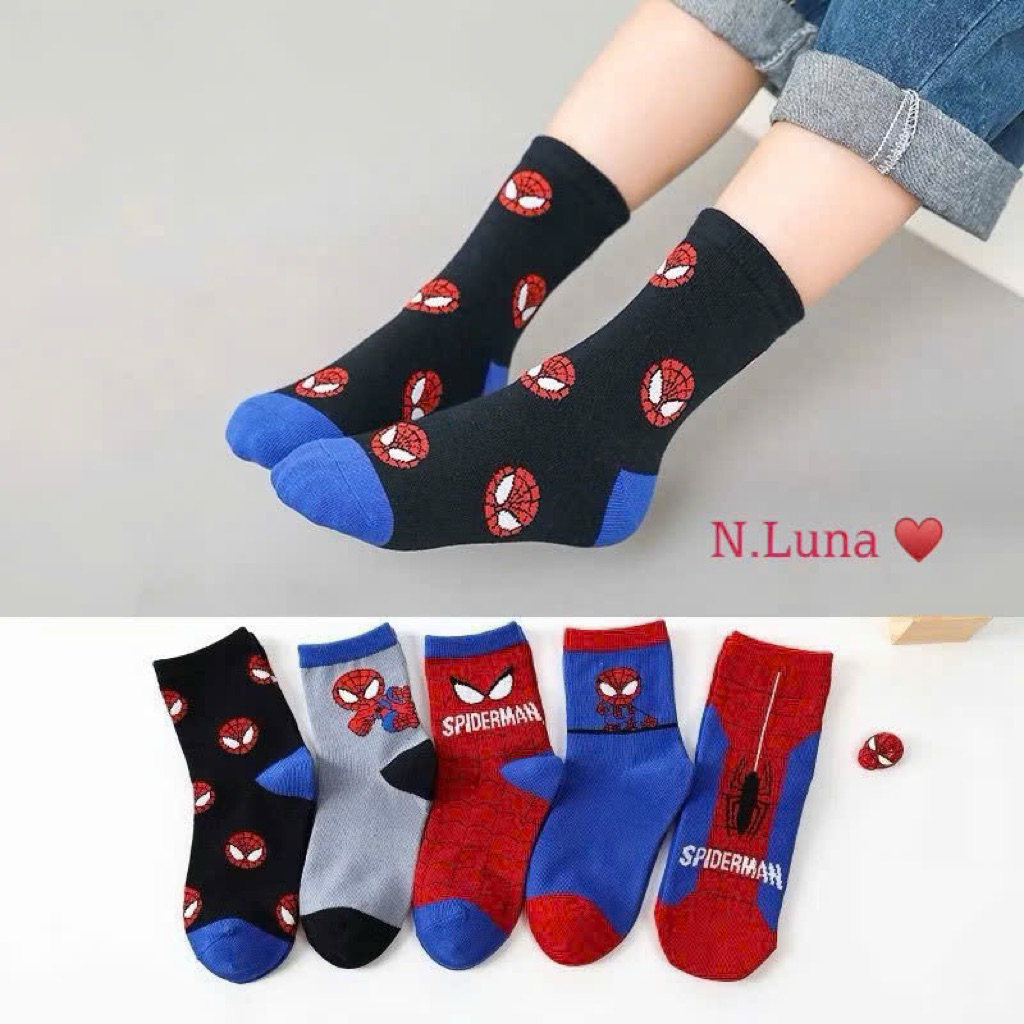 Set 10 tất siêu nhân nhện cho bé