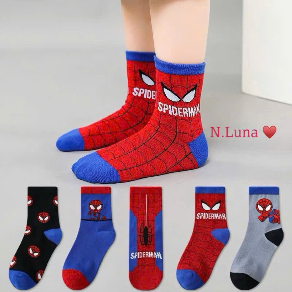 Set 10 tất siêu nhân nhện cho bé