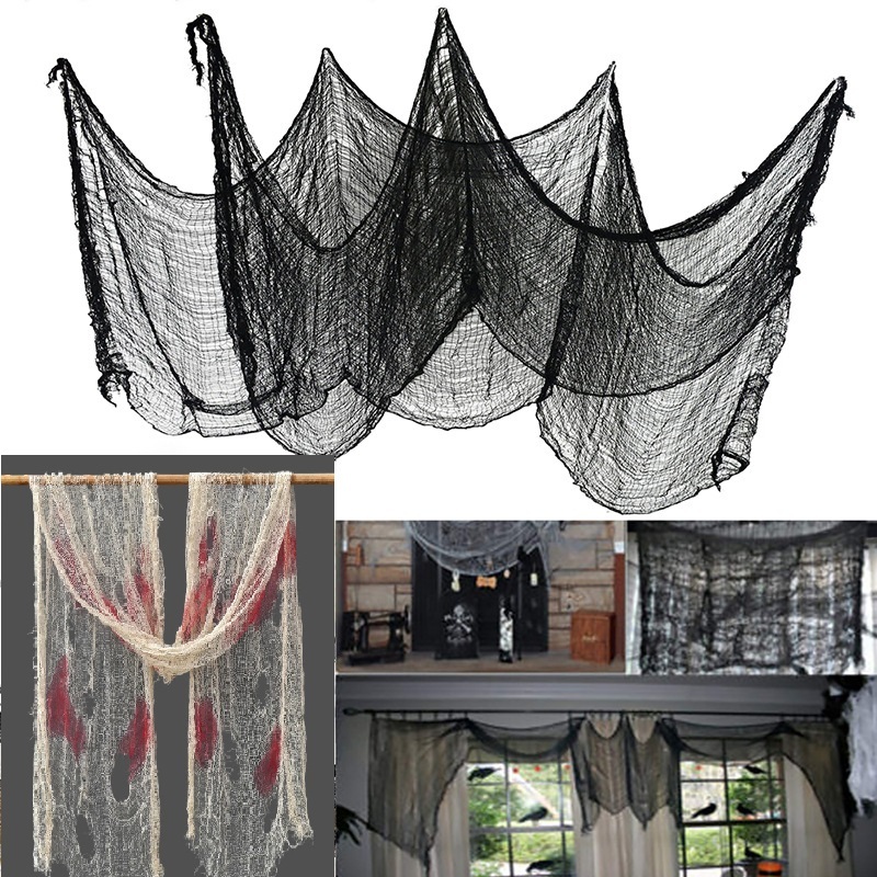 Vải gạc vải màn cỡ 76x180cm 76x400cm trang trí Halloween