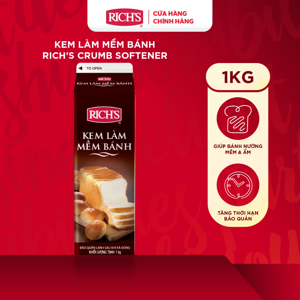 Kem Làm Mềm Bánh Rich's Crumb Softener Hộp 1Kg | Shopee Việt Nam