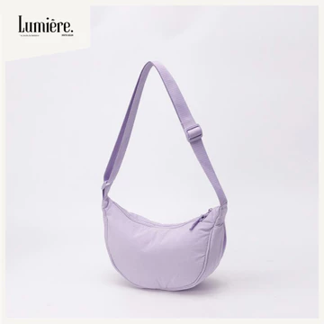 Túi đeo chéo bánh bao Lumière, túi bao tử đeo chéo đeo vai có khóa kéo unisex cho nam và nữ