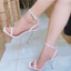 Sandal Hở Gót Mũi Vuông Màu Trắng(Thg)