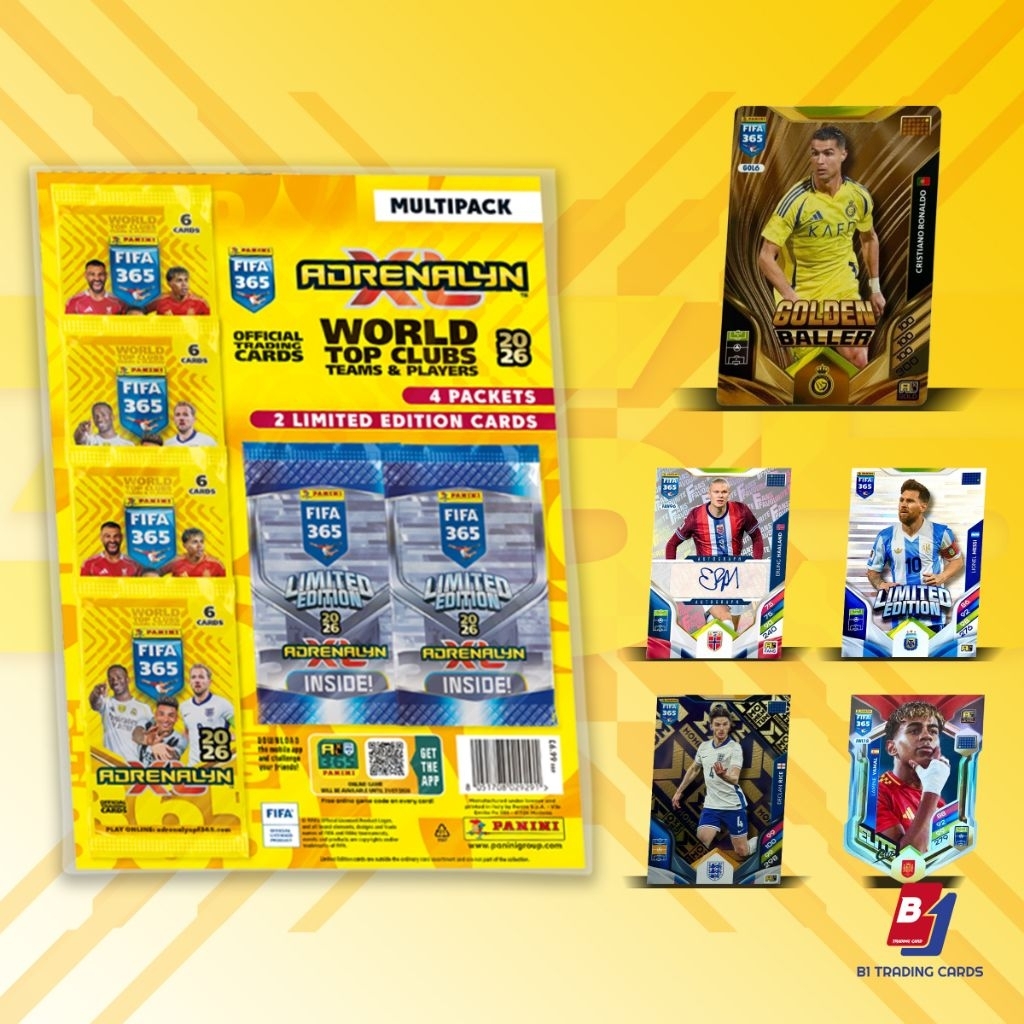 Multipack (Túi Chứa Thẻ) - Panini Adrenalyn XL FIFA 365 2026 - Thẻ Cầu ...