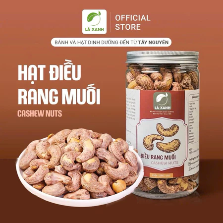 Hạt Điều rang muối nguyên hạt to 500g, Hạt Điều vỏ lụa Bình Phước loại A+