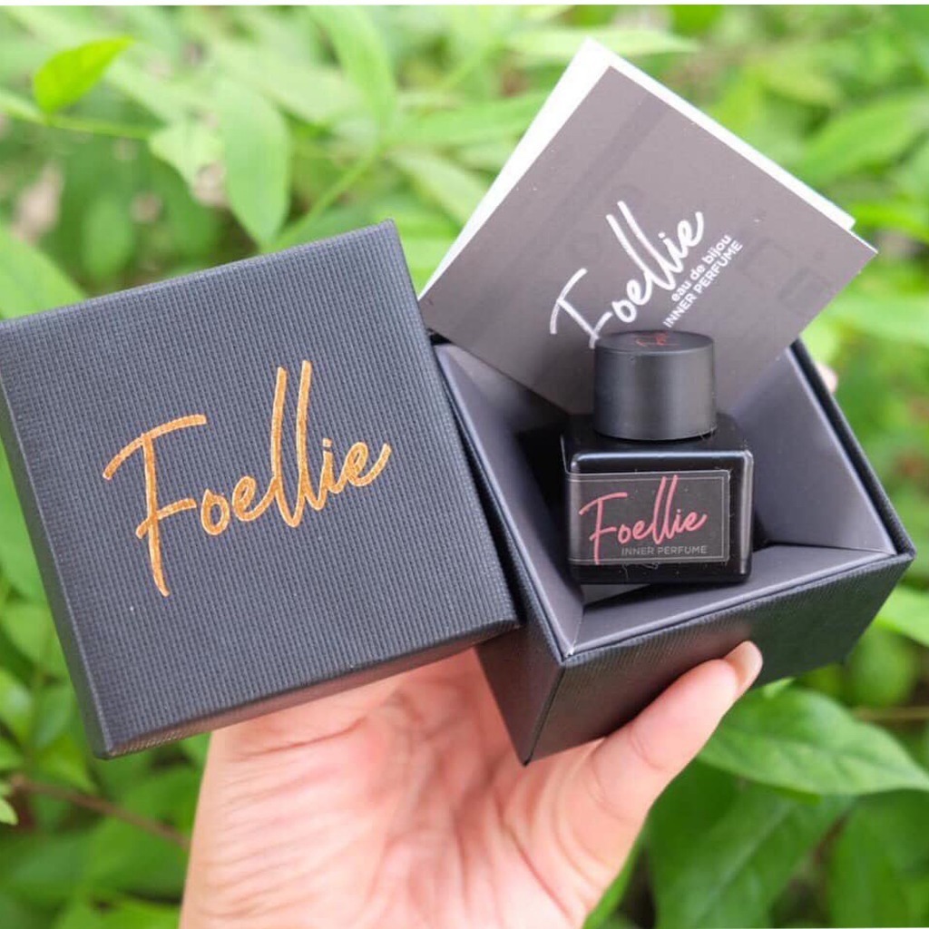 [Che tên] Nước hoa vùng kín Foe.llie  5ml Màu đen Hàn Quốc