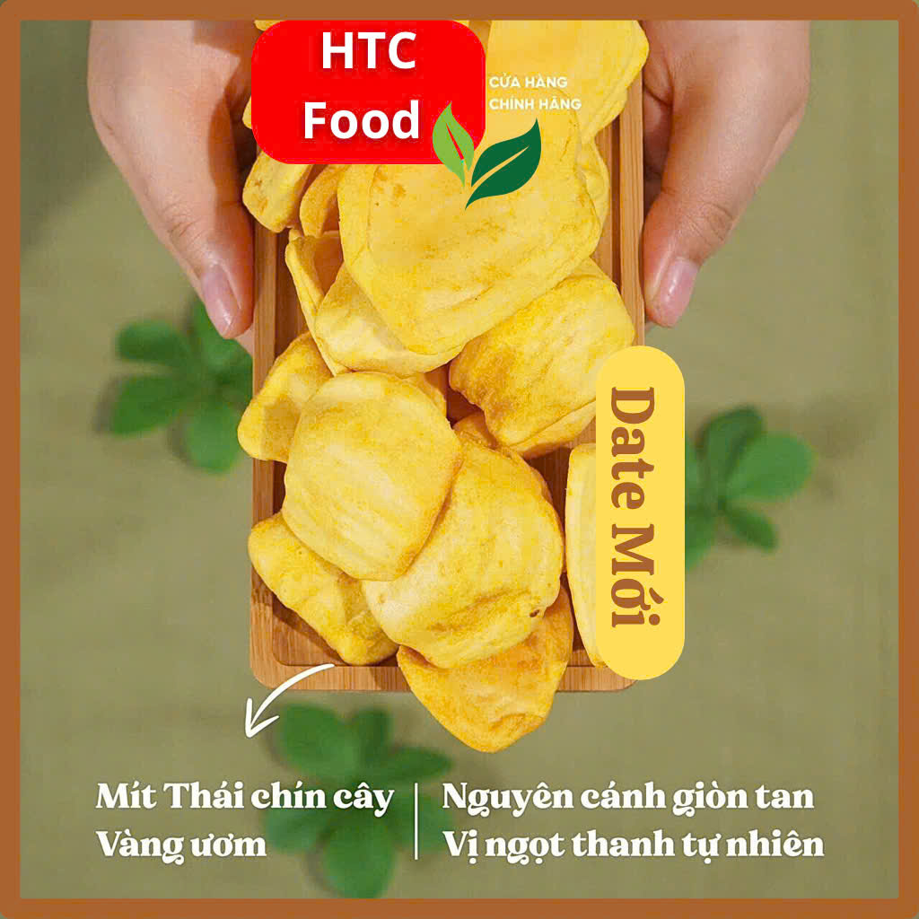 Mít Thái sấy giòn không đường chuẩn xuất khẩu, trái cây hoa quả sấy giòn ăn vặt healthy, HTC Food