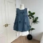 Set Váy 2 Món Đính Nơ Chất Denim, Set Đầm Xuông Dáng Dài Rộng Hàn Quốc, Set Đồ Nữ Tiểu Thư Đi Chơi