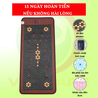Thảm đá nóng Carefit Kích Thước 70 x 160cm 24 Đèn Hồng Ngoại (Đèn Laser) Cao Cấp