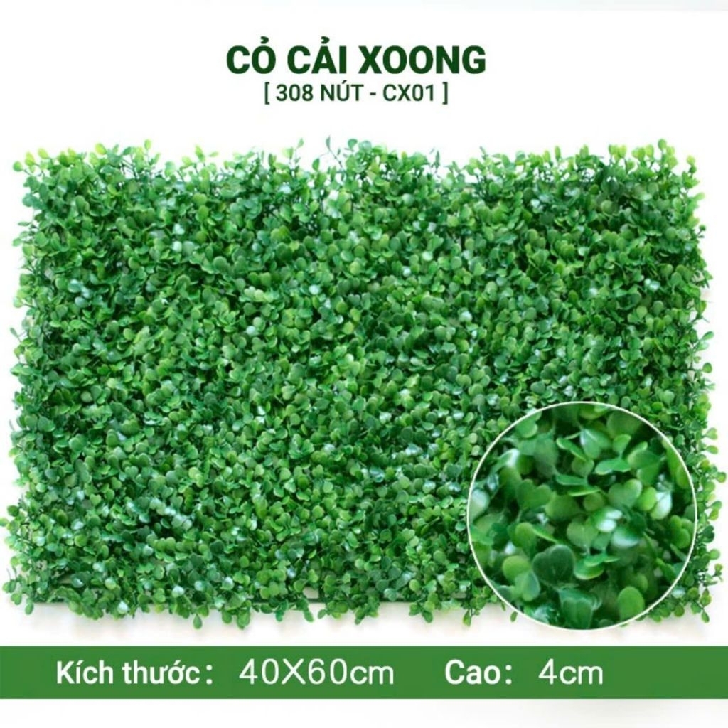 Combo 20 tấm Thảm cỏ trang trí tường kích thước 40cm x 60cm trang trí tường làm packgroud chụp sản phẩm,...