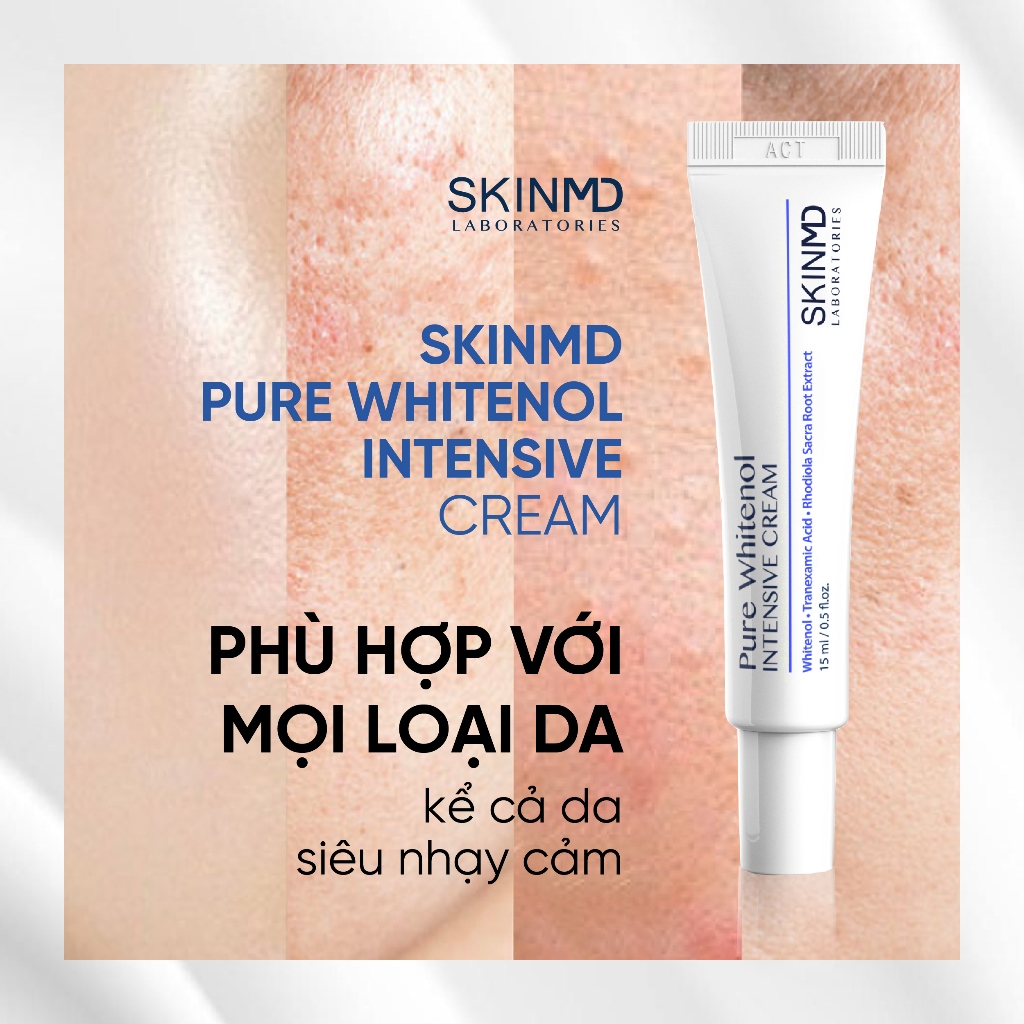 [MẪU BAO BÌ MỚI] Bộ đôi SkinMD phục hồi làn da, xòa mờ thâm sạm nám tan nhang Hàn Quốc - Skin Studio