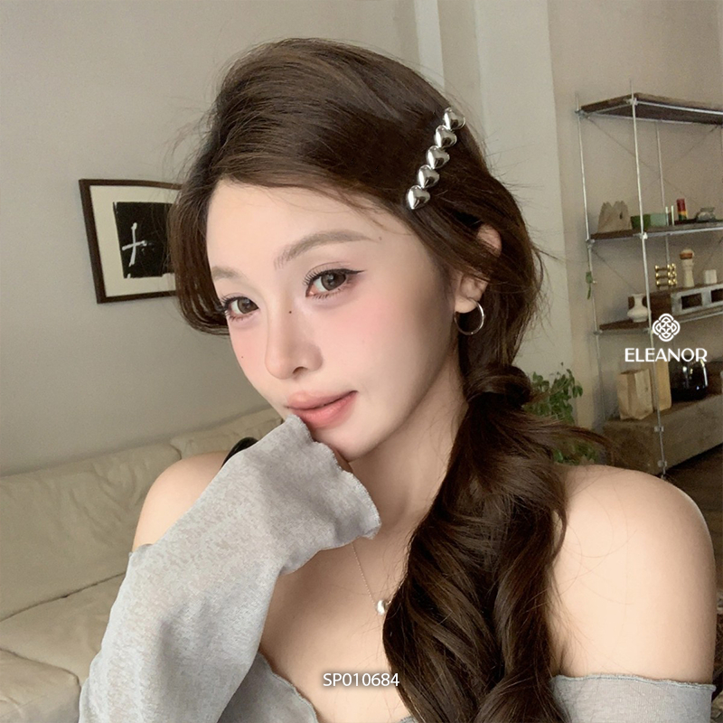 Kẹp tóc nữ Eleanor Accessories hình trái tim phụ kiện tóc kẹp tóc mái 10684