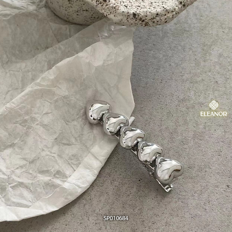 Kẹp tóc nữ Eleanor Accessories hình trái tim phụ kiện tóc kẹp tóc mái 10684