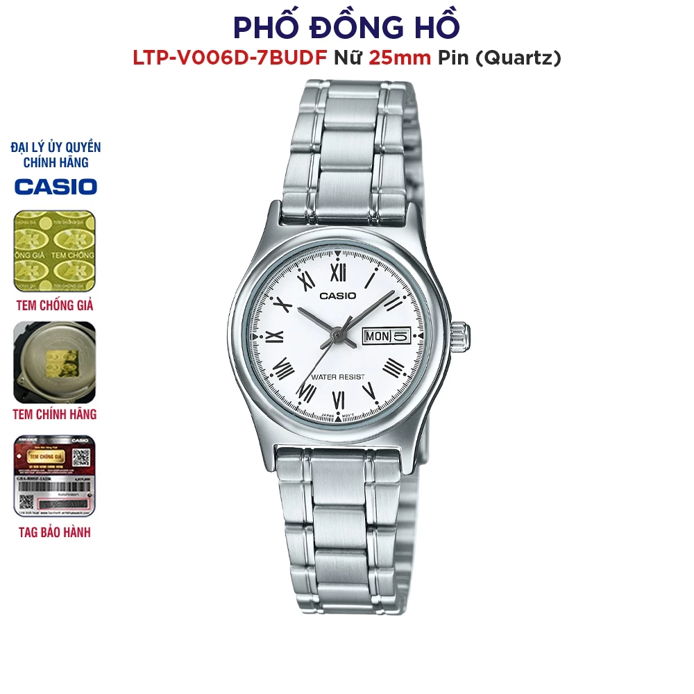 Đồng hồ nữ Casio LTP-V006D-7BUDF chính hãng