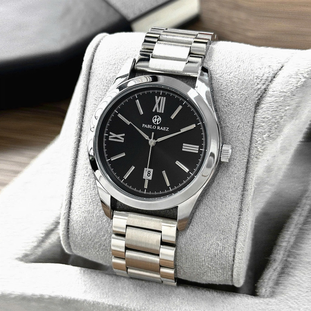Đồng hồ nam dây thép PABLO RAEZ L135 không gỉ chống nước 3atm sang trọng 40mm