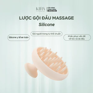 Lược gội đầu massage silicone mềm | Tẩy gàu – Kích thích mọc tóc – Dùng cho nam & nữ