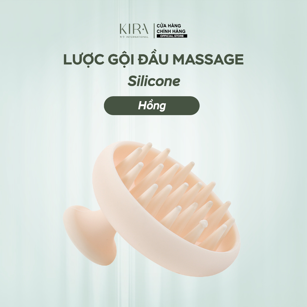 Lược gội đầu massage silicone mềm | Tẩy gàu – Kích thích mọc tóc – Dùng cho nam & nữ