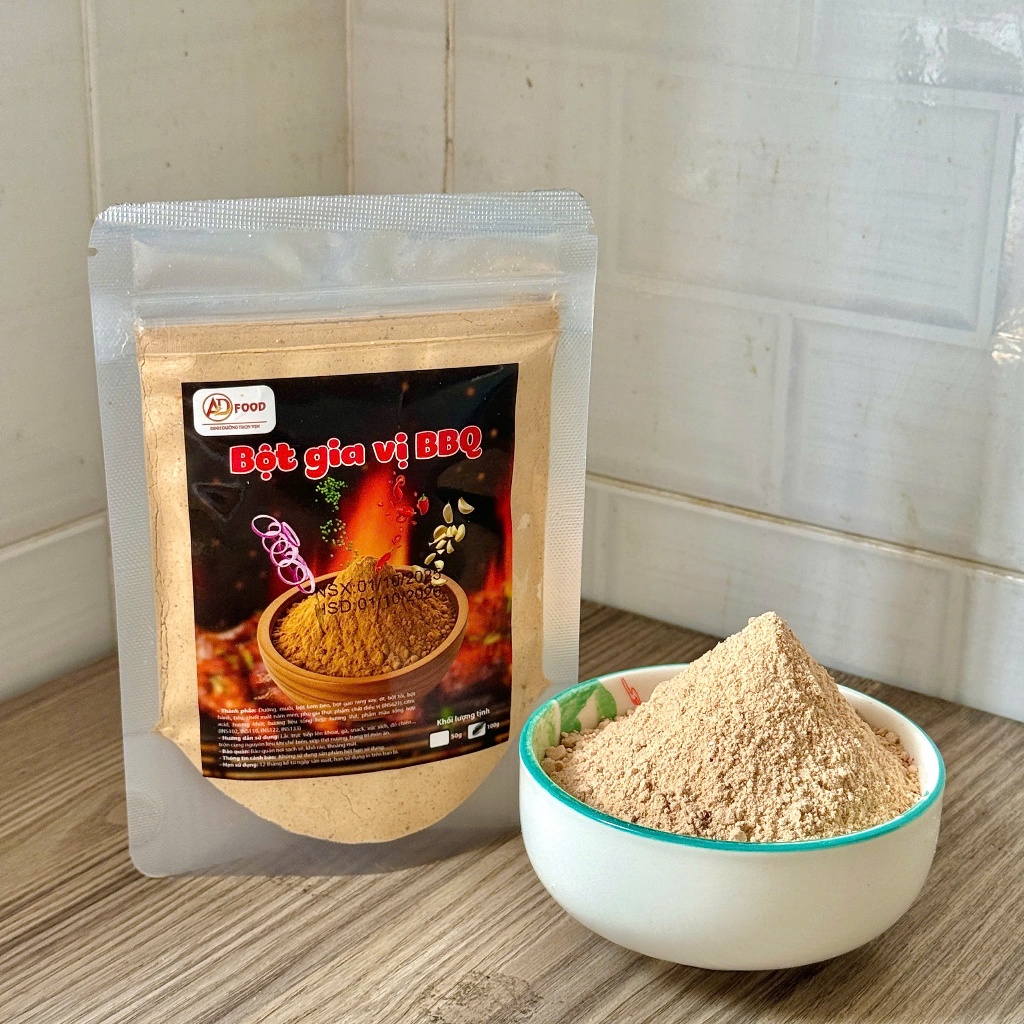 100g Bột lắc vị BBQ ADFOOD– dễ sử dụng cho món chiên, snack, popcorn, bánh gạo