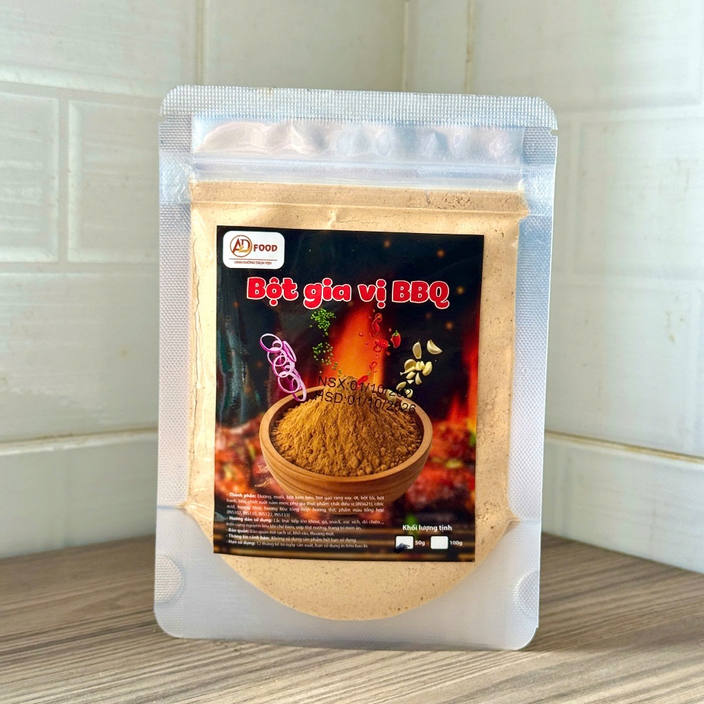 50g Bột lắc vị BBQ ADFOOD  –Dễ dùng cho các món chiên khoai, gà rán, snack