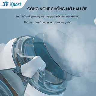 Kính bơi tráng gương cao cấp Youyou chống sương mờ & chống nước viền Silicon mềm mại KB61217