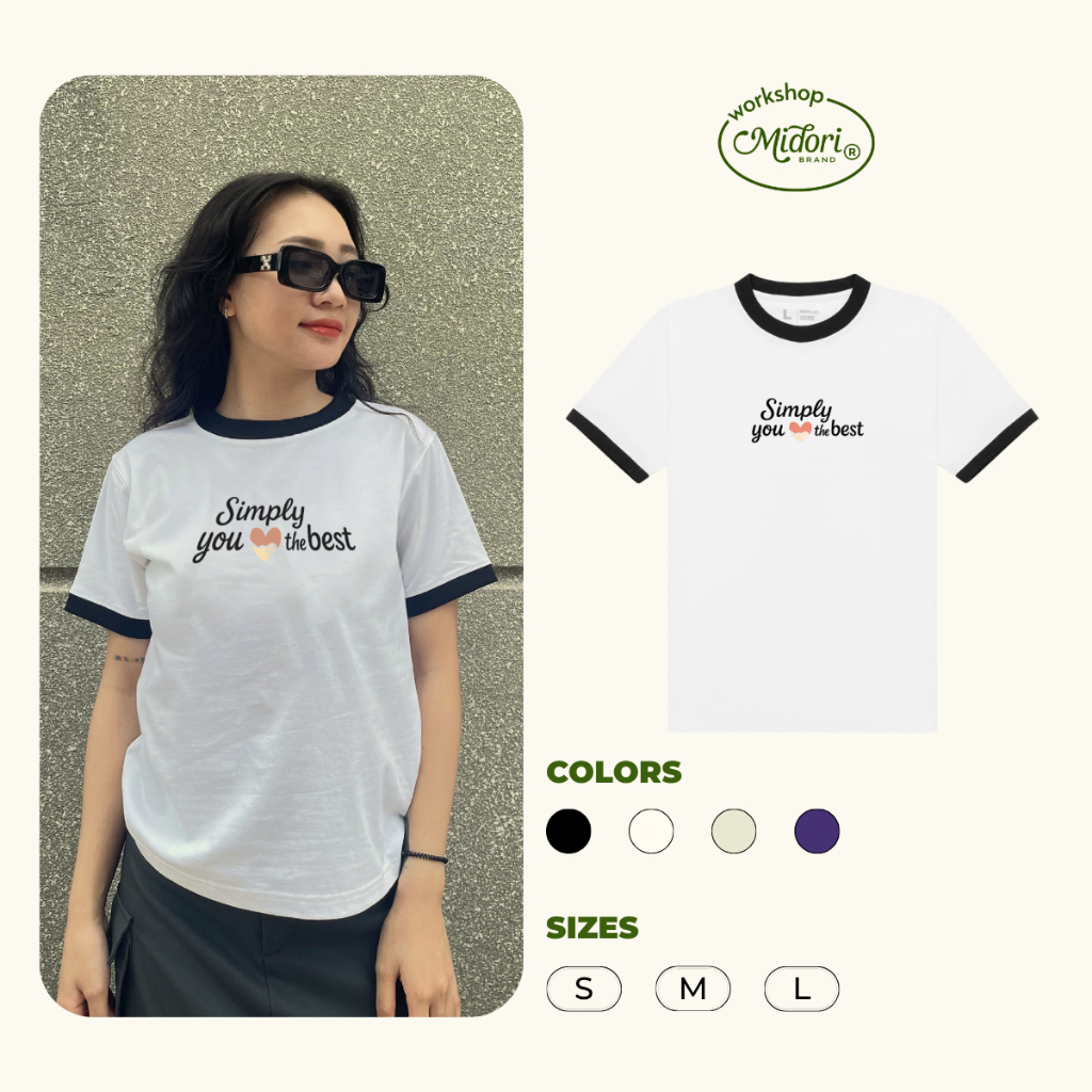 Áo Thun Baby Tee SIMPLY Basic Cotton Cao Cấp Phông Nam Nữ Unisex Local Brand | Mi Midori