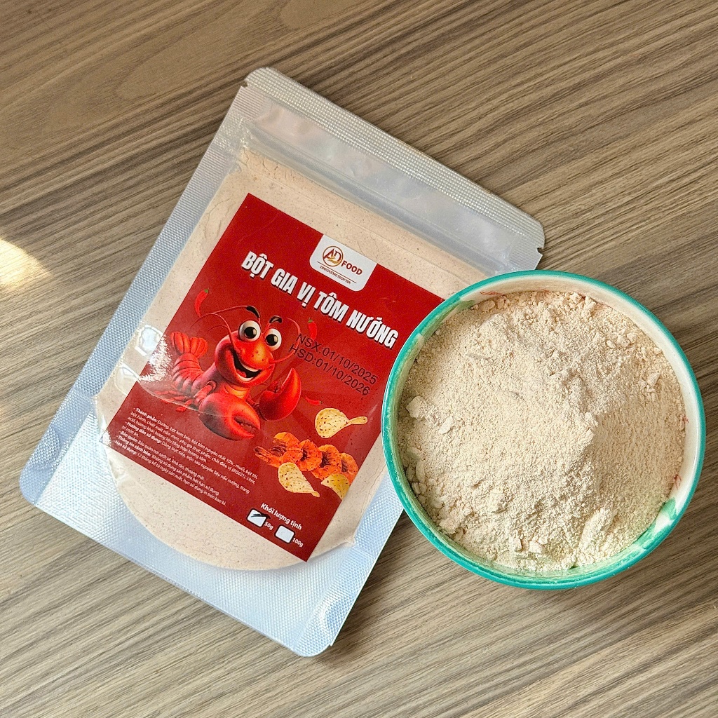 50g Bột gia vị tôm nướng ADFOOD – dùng làm gia vị cho các món chiên, snack và trang trí món ăn