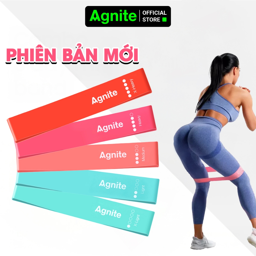 Dây Tập Kháng Lực Đa Năng Agnite, Chất Liệu Cao Su Đàn Hồi, Phù Hợp Tập Gym, Yoga, Giảm Mỡ Toàn Thân
