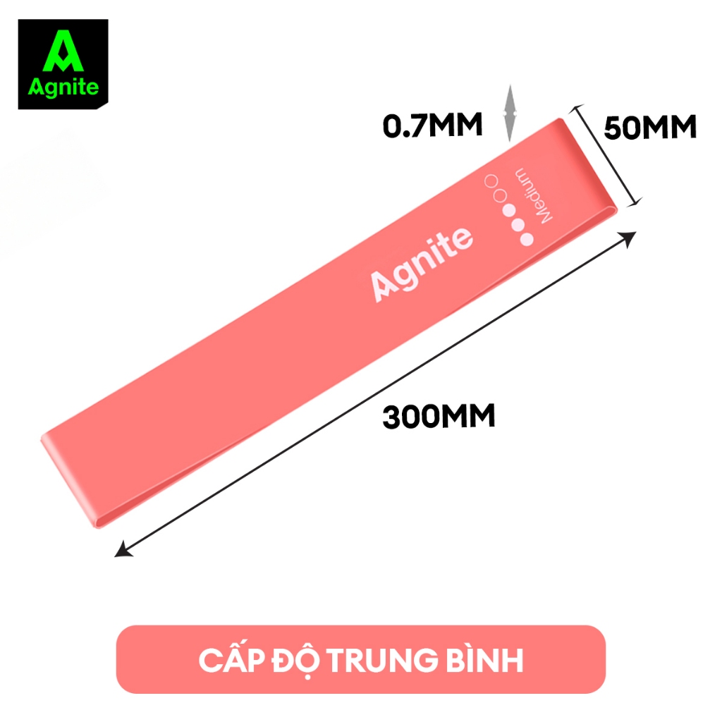 Dây Tập Kháng Lực Đa Năng Agnite, Chất Liệu Cao Su Đàn Hồi, Phù Hợp Tập Gym, Yoga, Giảm Mỡ Toàn Thân