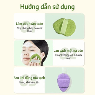 Bông Mút Rửa Mặt Bọt Biển Hình Giọt Nước Hỗ Trợ Làm Sạch Da Mặt Siêu Mềm Mại Không Gây Rát Da 88841